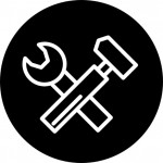 wrench-and-hammer-tools-thin-outline-symbol-inside-a-circle_318-53334